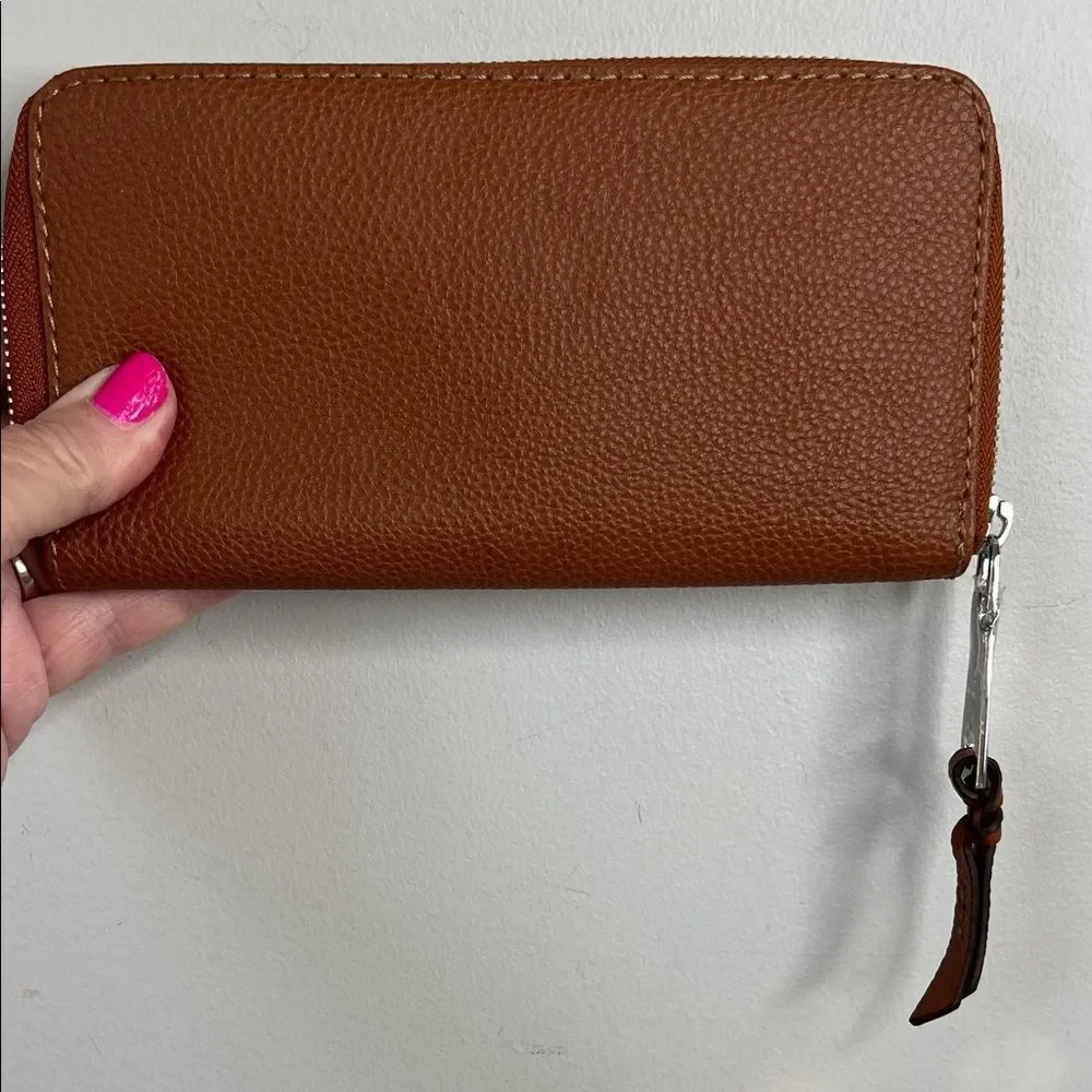 Dana Buchman Brown Leather-Like Wallet NWOT